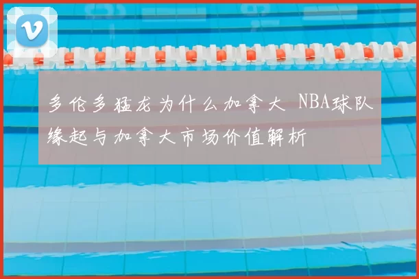 多伦多猛龙为什么加拿大 NBA球队缘起与加拿大市场价值解析